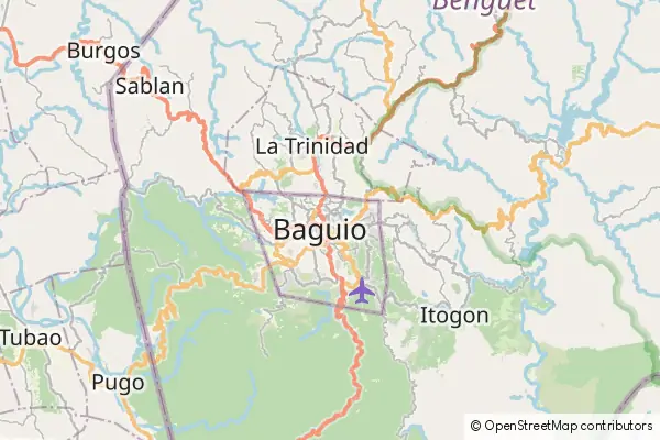 Karte: Baguio • © OpenStreetMap contributors Karte Baguio