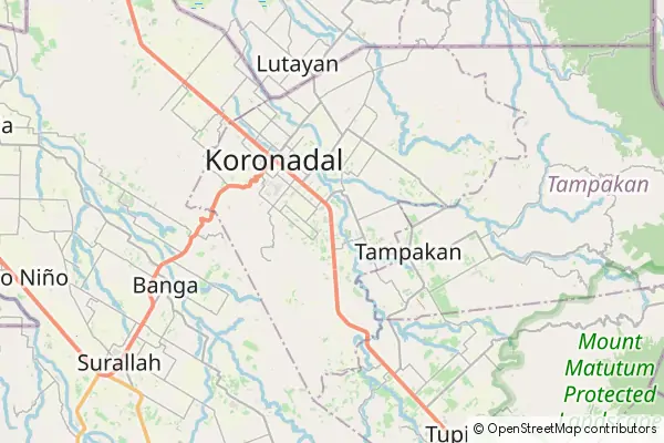 Karte Koronadal City