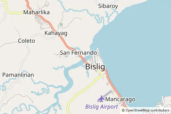 Karte Bislig City