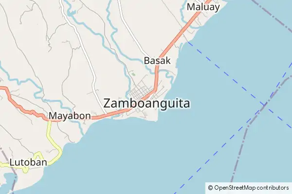 Karte Zamboanguita