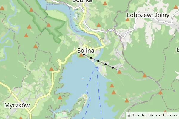 Karte Solina