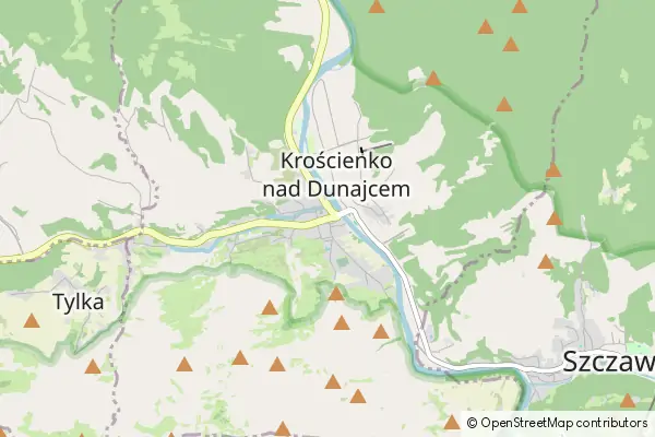 Karte Krościenko nad Dunajcem