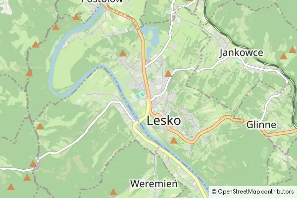 Karte Lesko