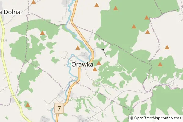 Karte Orawka