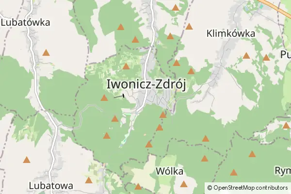 Karte Iwonicz Zdroj