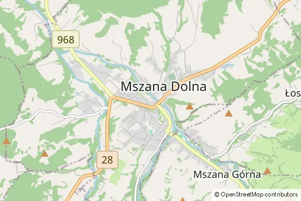 Karte Mszana Dolna