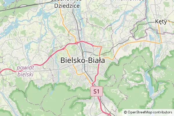 Karte Bielitz-Biala