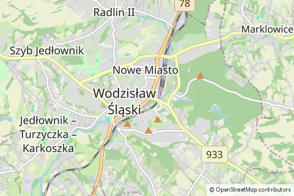 Karte Wodzisław Śląski