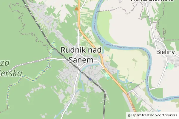 Karte Rudnik nad Sanem