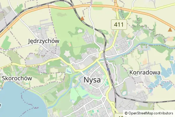 Karte Nysa