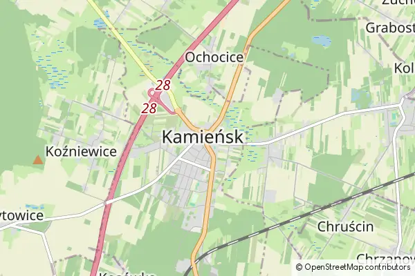 Karte Kamieńsk