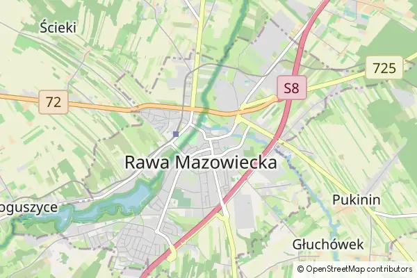 Karte Rawa Mazowiecka