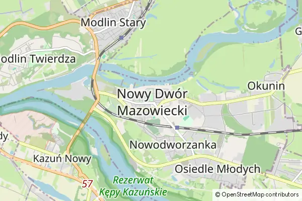 Karte Nowy Dwór Mazowiecki