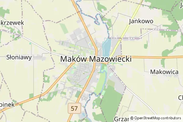 Karte Maków Mazowiecki