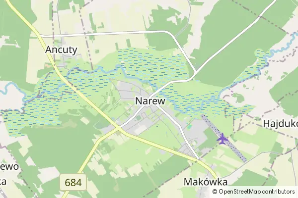 Karte Narew