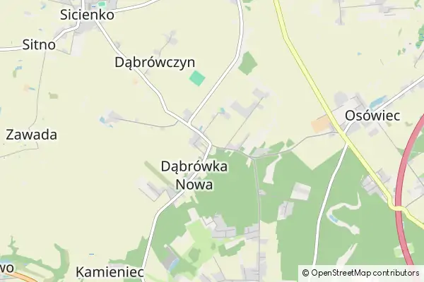Karte: Dąbrówka Nowa • © OpenStreetMap contributors Karte Dąbrówka Nowa
