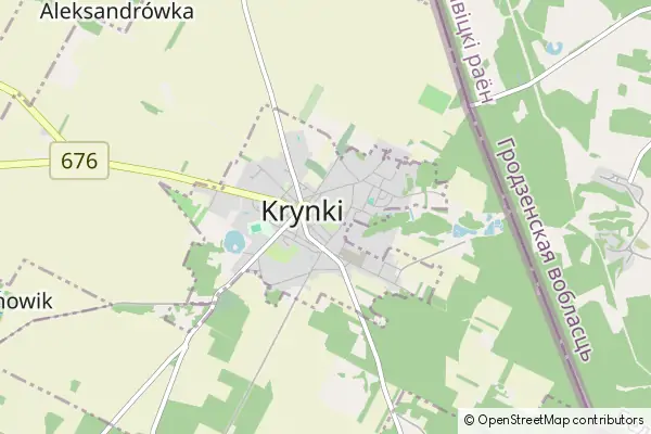 Karte Krynki