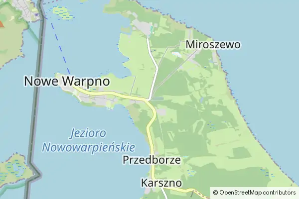 Karte Nowe Warpno