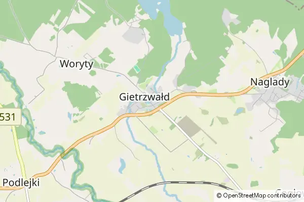 Karte Gietrzwald