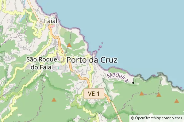 Karte Porto da Cruz