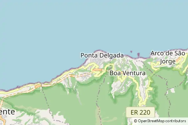 Karte Ponta Delgada (Madeira)