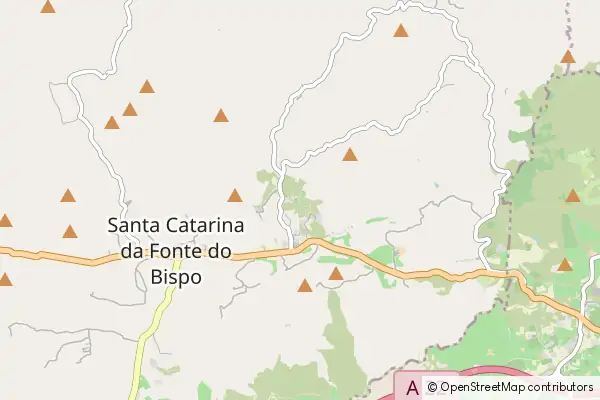 Karte Santa Catarina da Fonte do Bispo