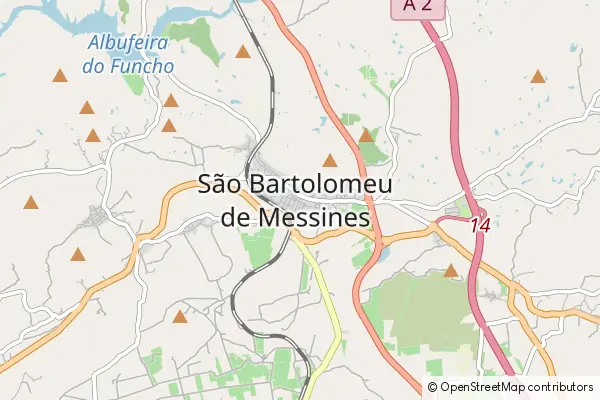 Karte São Bartolomeu de Messines