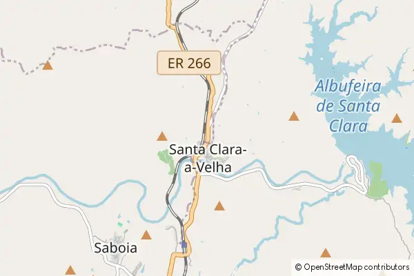 Karte Santa Clara a Velha