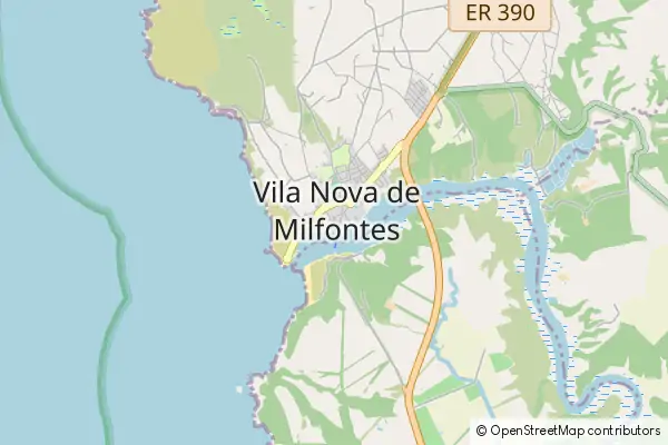 Karte Vila Nova de Milfontes