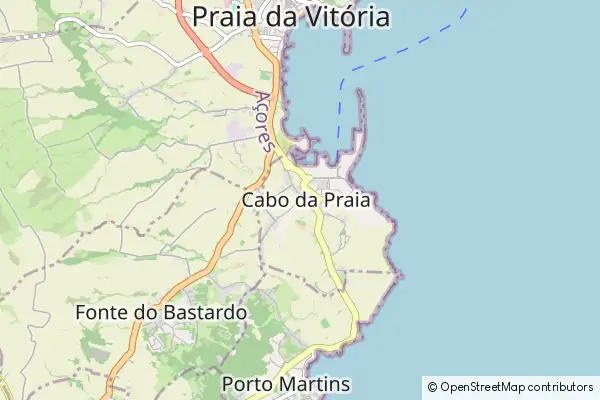 Karte Cabo da Praia