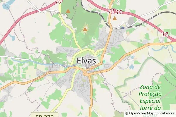 Karte Elvas