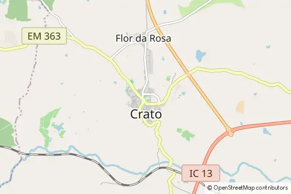 Karte Crato