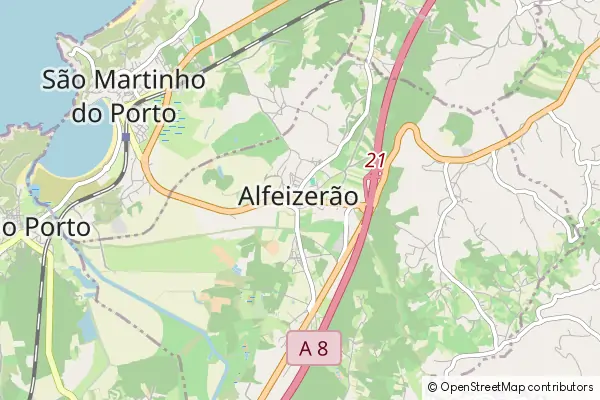 Karte Alfeizerão