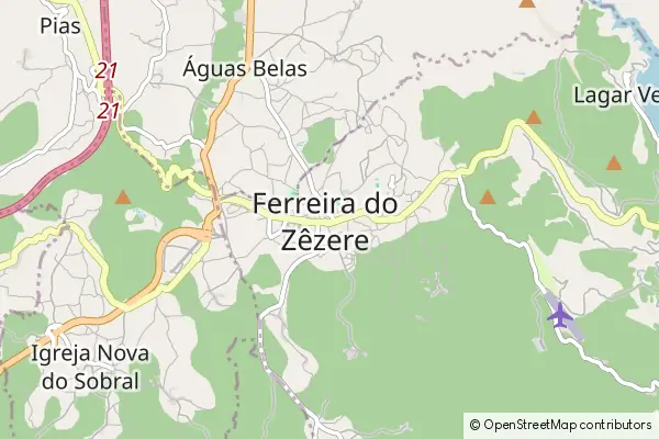 Karte Ferreira do Zêzere