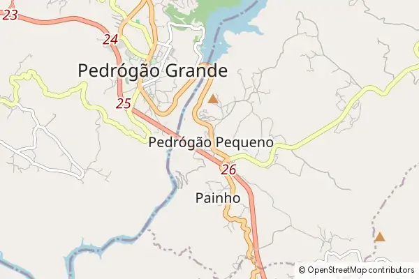 Karte Pedrógão Pequeno