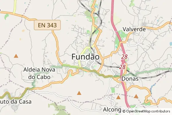 Karte: Fundão • © OpenStreetMap contributors Karte Fundão