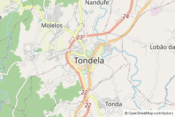 Karte Tondela