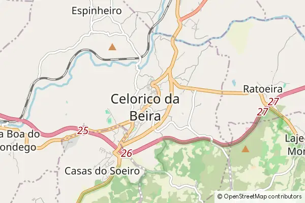 Karte Celorico da Beira