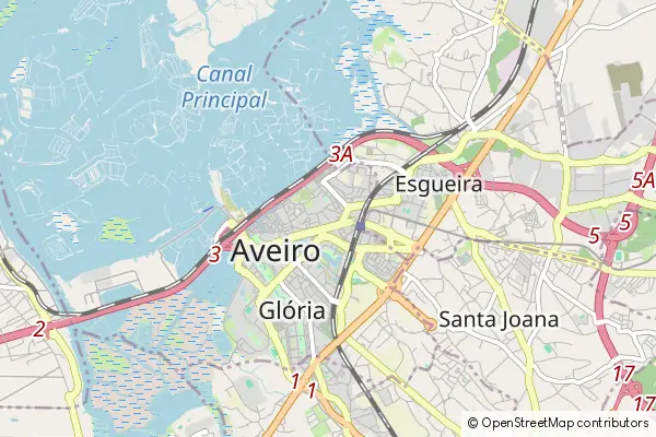 Karte Aveiro