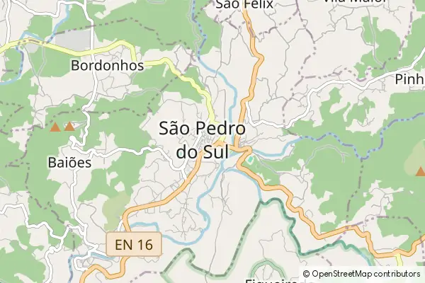 Karte São Pedro do Sul