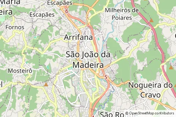 Karte São João da Madeira