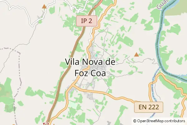 Karte Vila Nova de Foz Côa