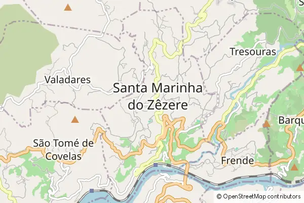 Karte Santa Marinha do Zêzere