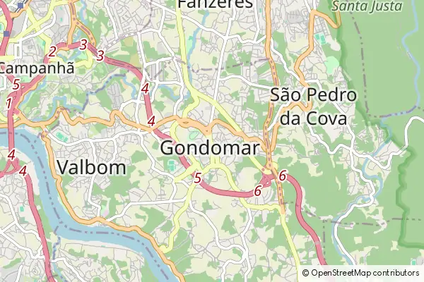 Karte Gondomar