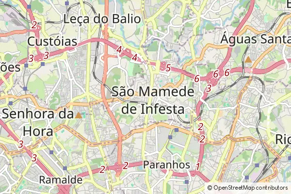 Karte São Mamede de Infesta