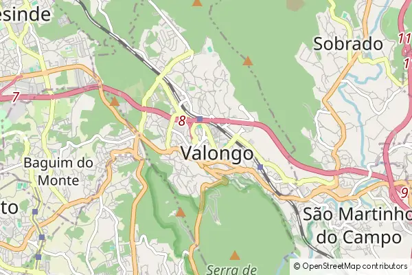 Karte Valongo