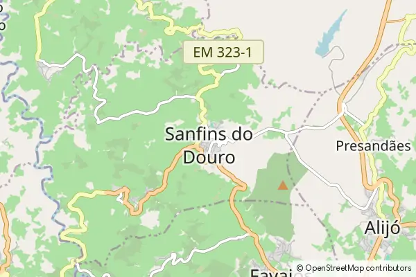 Karte Sanfins do Douro