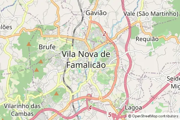 Karte Vila Nova de Famalicão