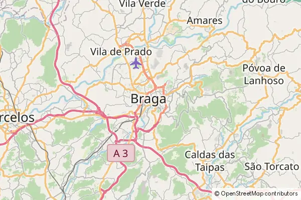 Karte Braga