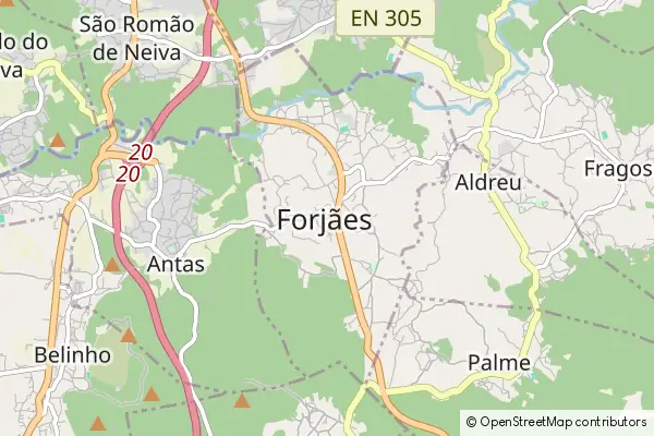 Karte Forjães